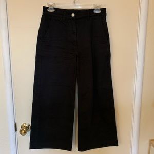 Black Everlane Wide Leg Crop Pants Size 2